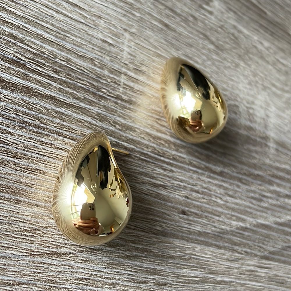 Water drop statement earrings N8 - Picture 3 of 4